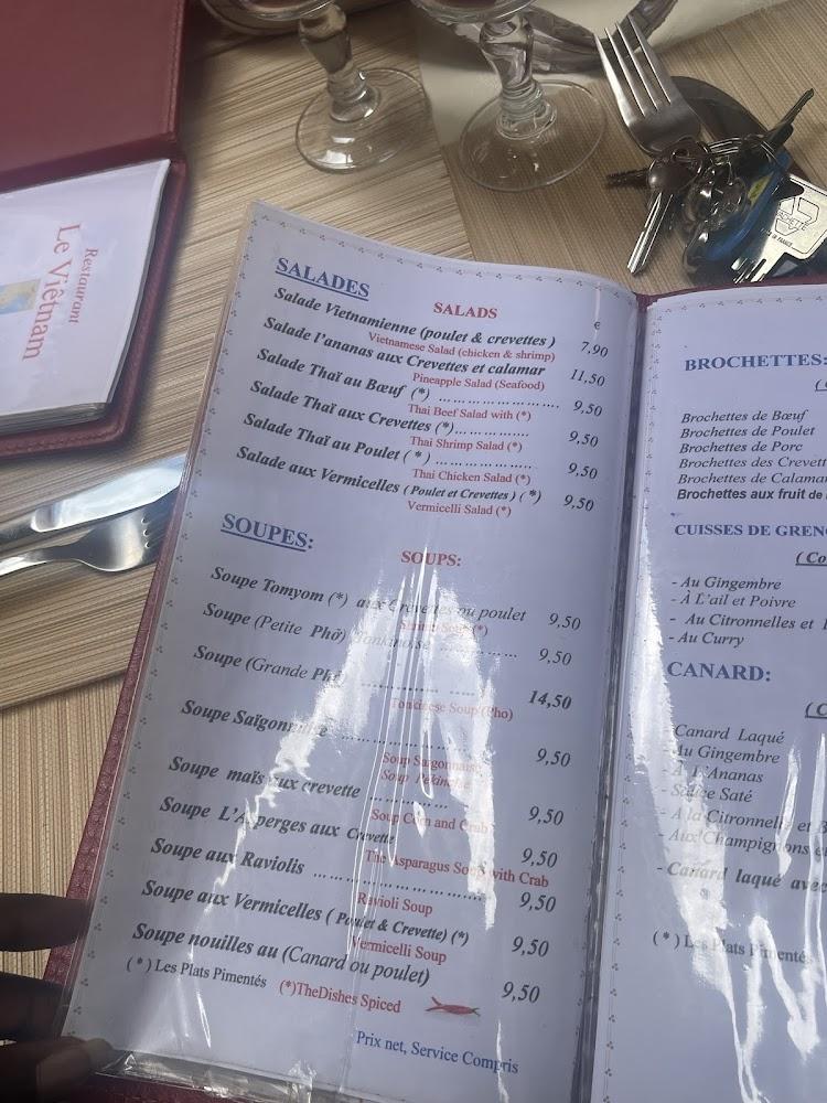 Restaurant LE VIETNAM - Menu Image 4
